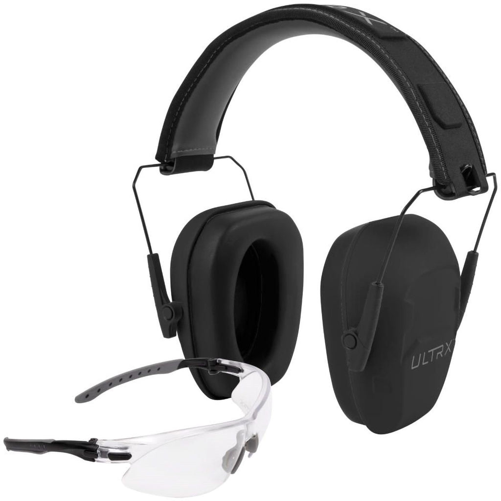 ULTRX Shield Ear Protection and Shooting Glasses Combo