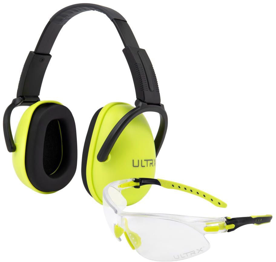 ULTRX Sound Blocker Ear Protection and Shooting Glasses Combo - Kids'