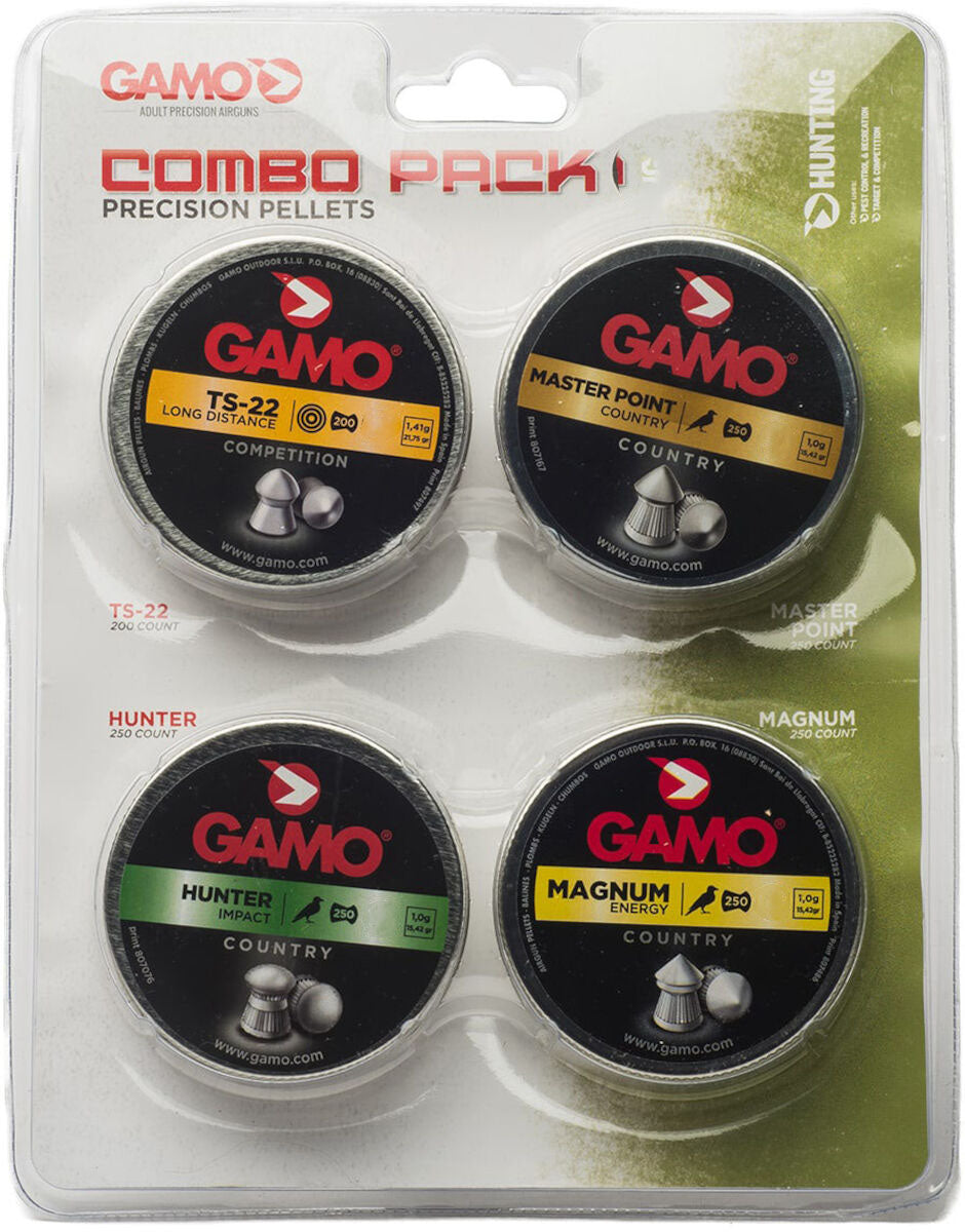 .22 cal Assorted Lead Pellets Combo Pack 
