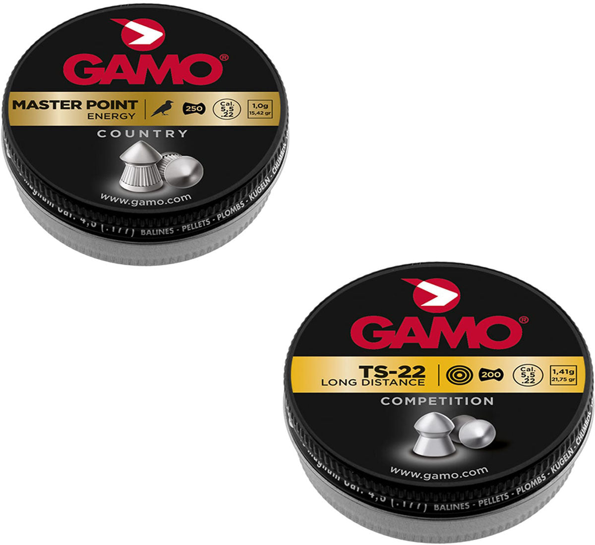 .22 cal Assorted Lead Pellets Combo Pack 