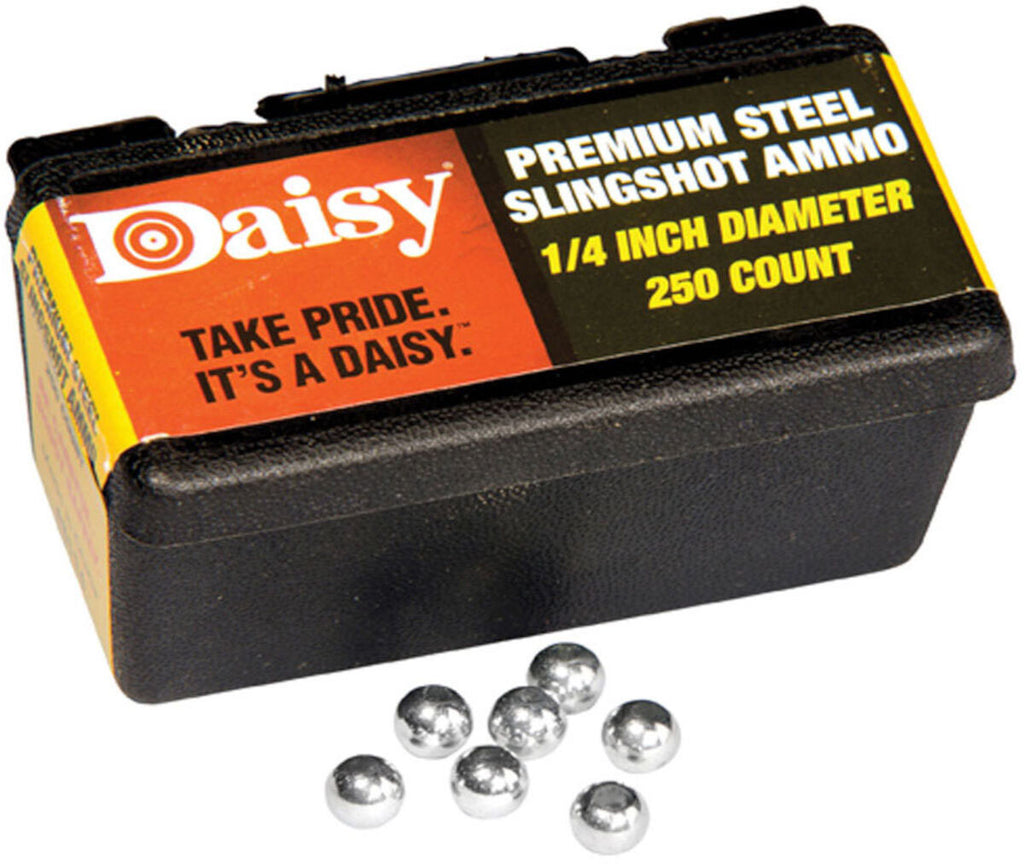 Powerline Premium Steel Slingshot Ammunition - 1/4 in. - 250/Box