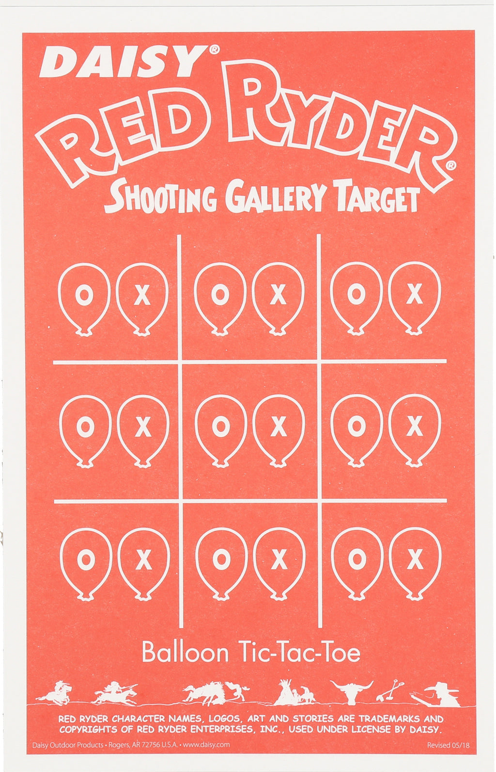Red Ryder Paper Airgun Targets - 25/PK