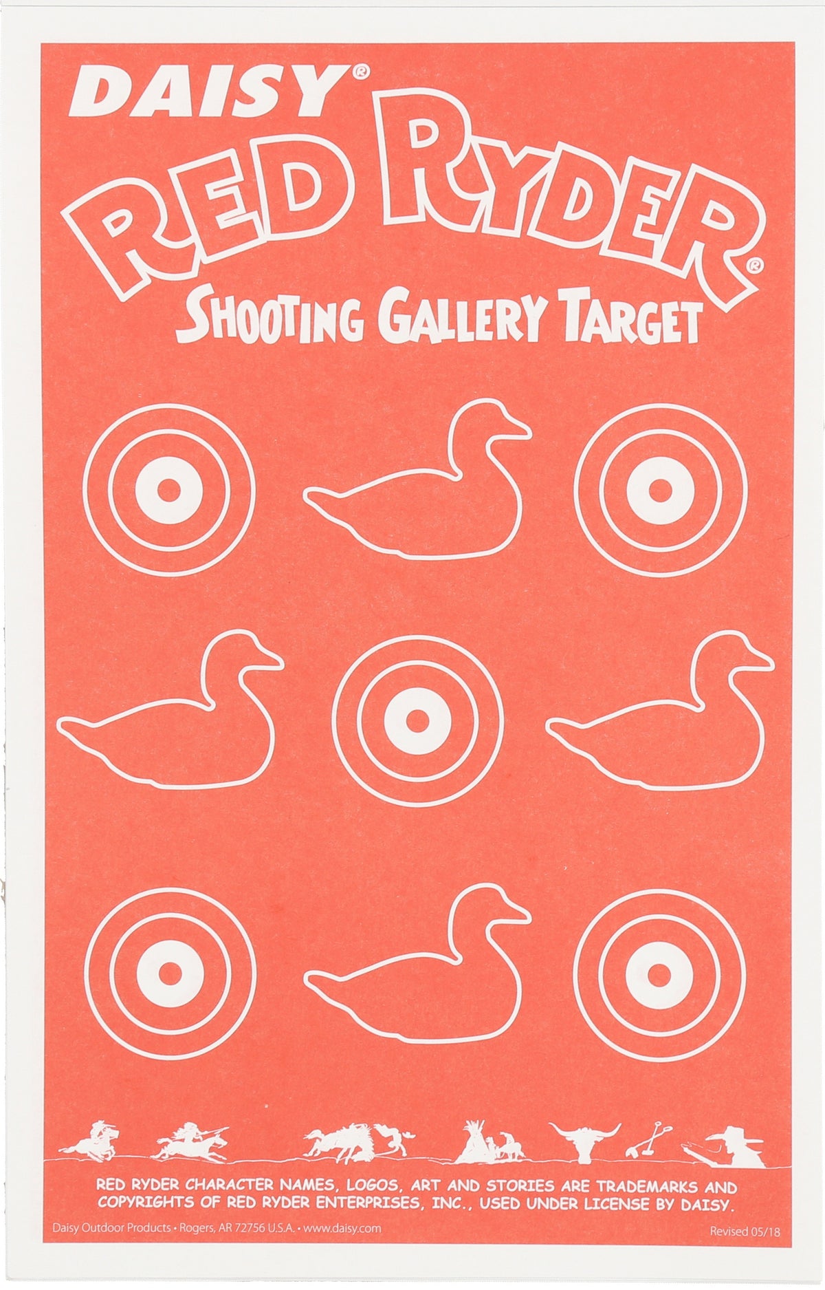 Red Ryder Paper Airgun Targets - 25/PK