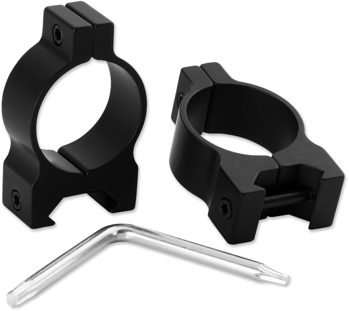 Weaver Style Scope Rings - High - Matte - 30 mm
