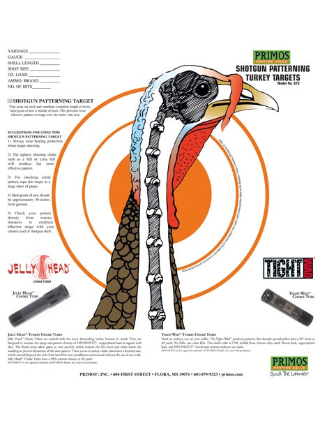 Shotgun Pattering Turkey Target