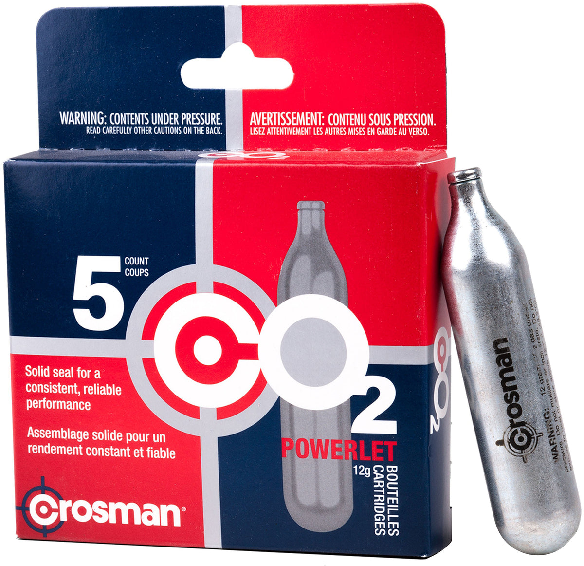 CO2 Powerlet Cartridges - 5/Box