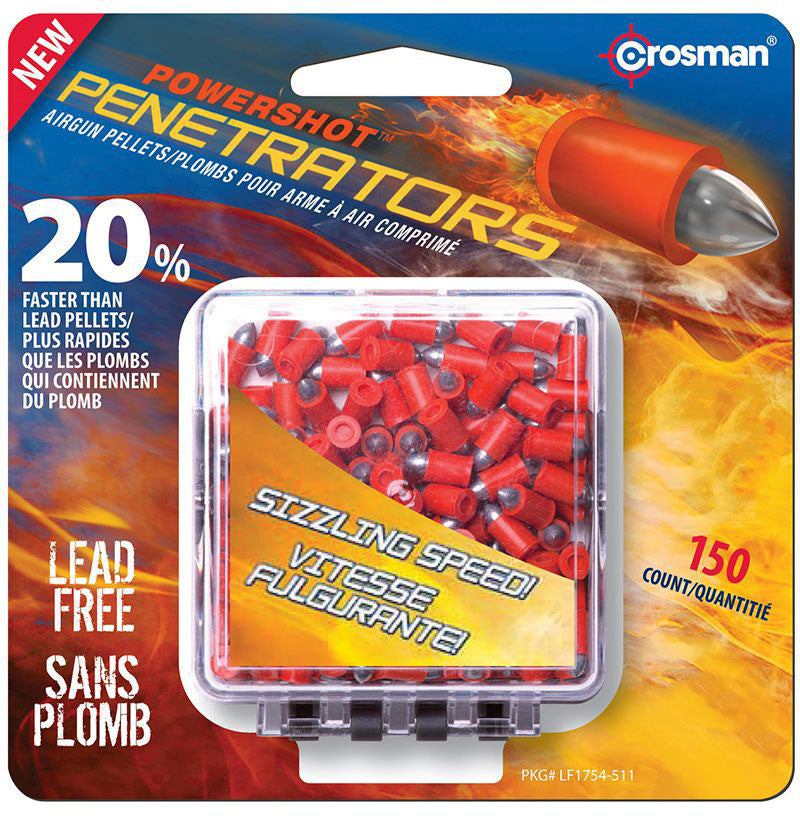 Powershot Fast Flight Penetrators .177 cal Lead Pellets - 5.4 gr - 4.5 mm - 150/Box