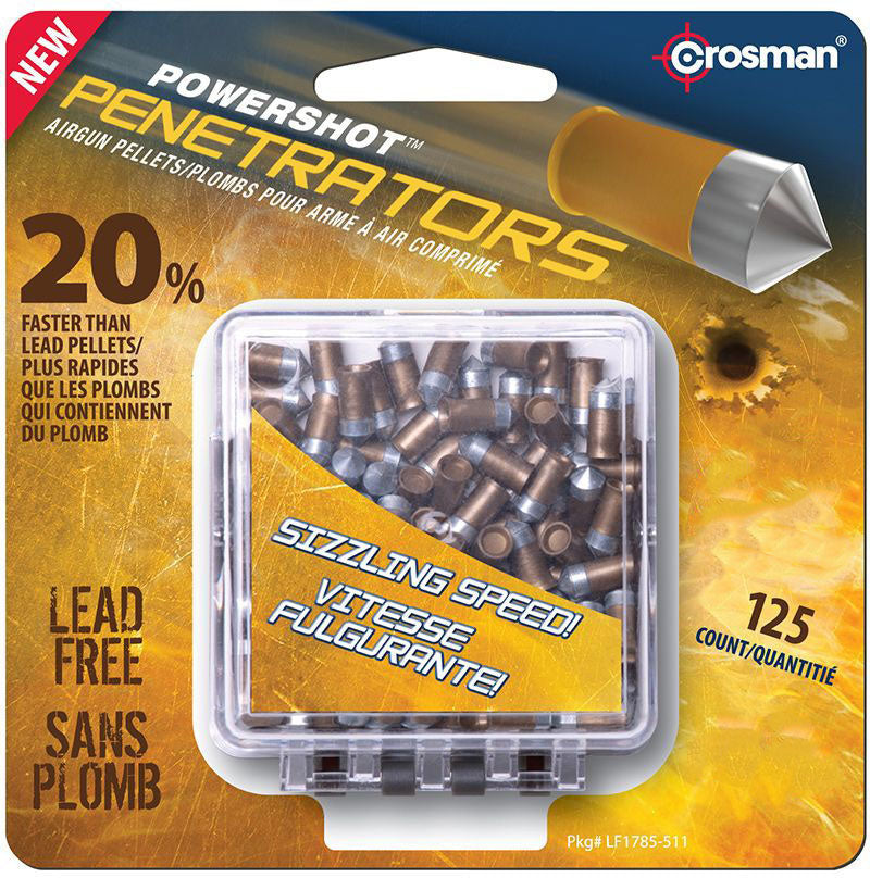 Powershot Gold Flight Penetrators .177 cal Lead Pellets - 8.5 gr - 4.5 mm - 125/Box