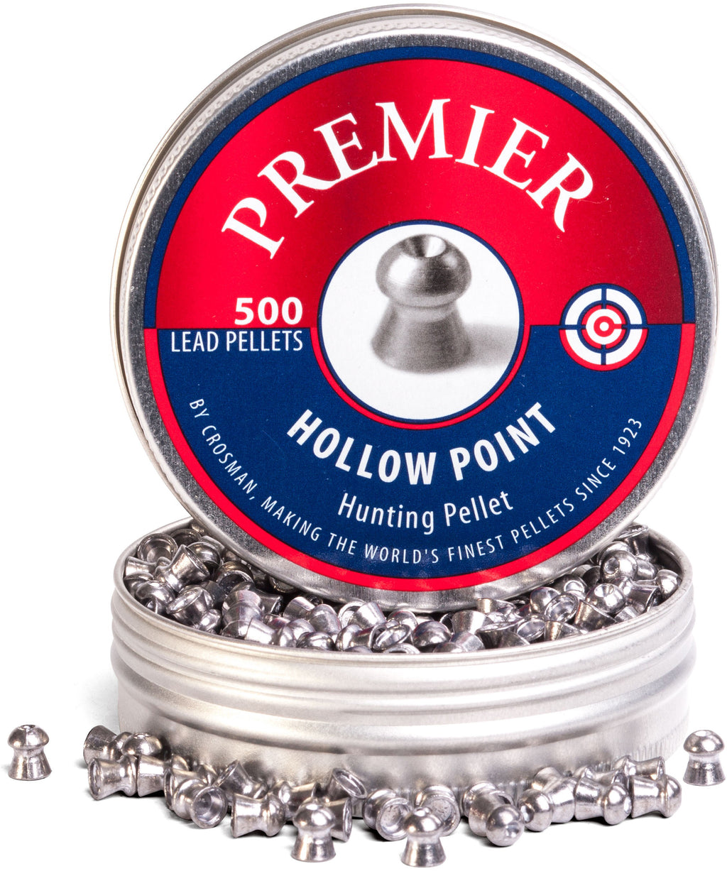 Premier .22 cal Hollow Point Lead Pellets - 14.3 gr - 500/Box