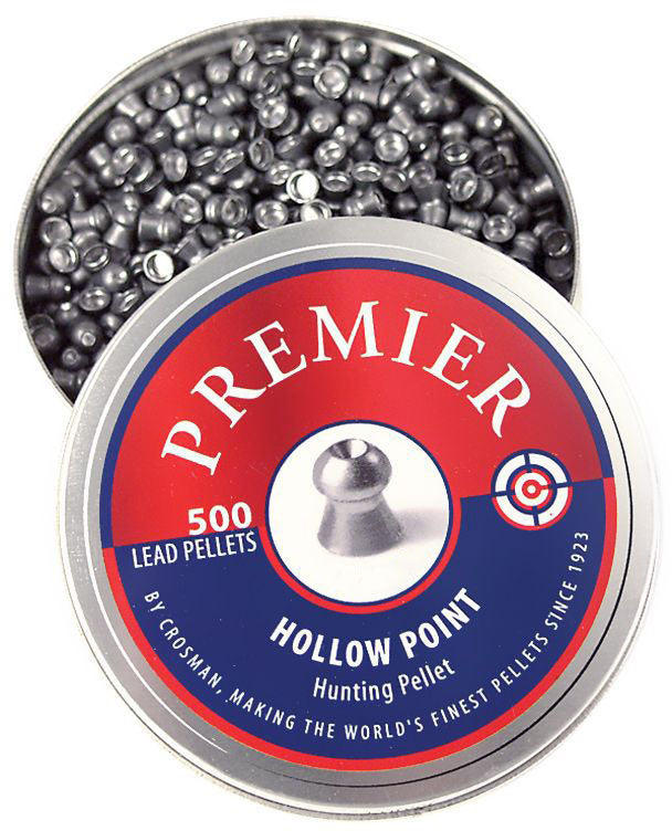 Premier .22 cal Hollow Point Lead Pellets - 14.3 gr - 500/Box