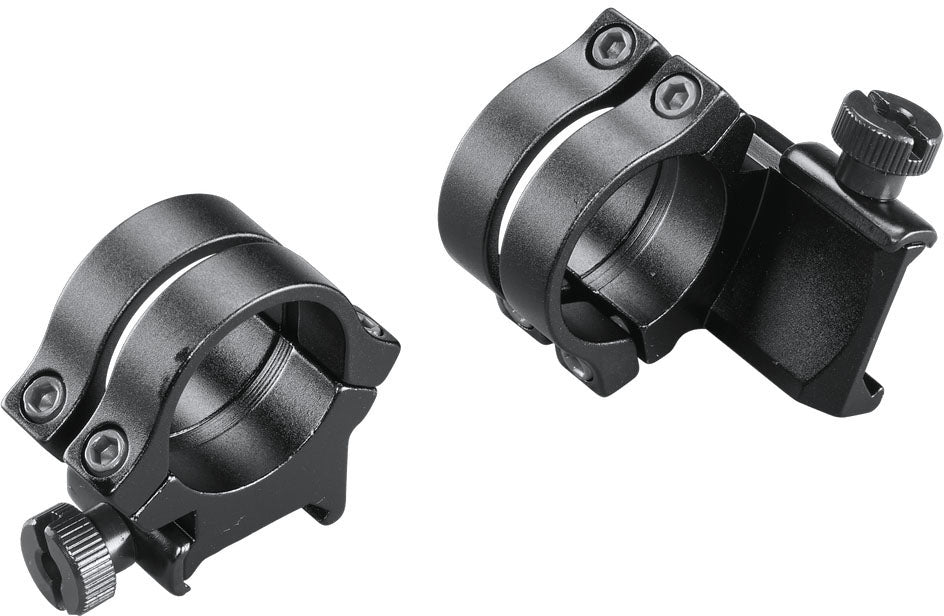 Quad-Lock Detachable Scope Rings - High/Ext. - Matte - 1 in.