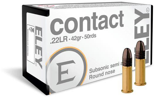 Contact .22 LR cal Rimfire Cartridges - 42 gr - 50/Box