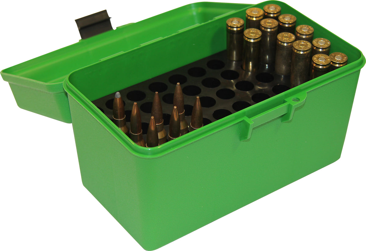 Deluxe Ammo Box 50 Round Handle 7mm Rem Mag 300 Win Mag