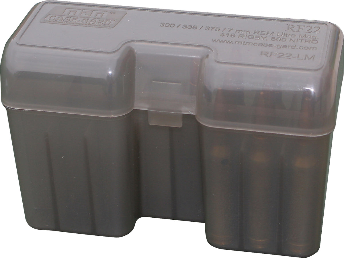 Ammo Box 22 Round Flip-Top 375 Rem UM 416 Rig
