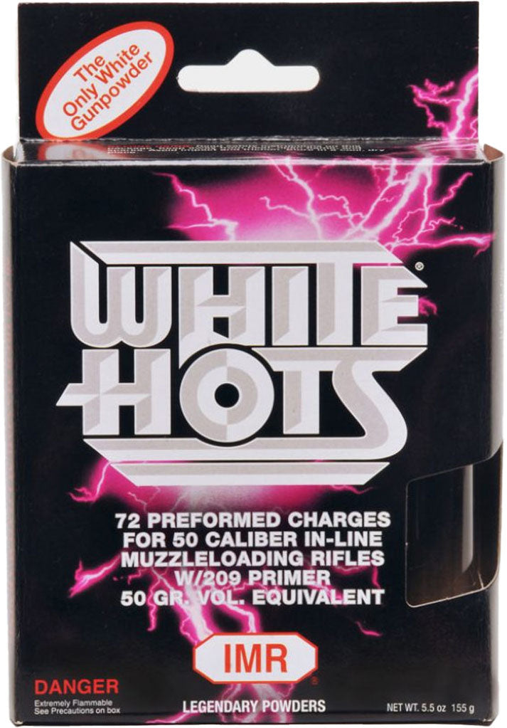 White Hots .50 cal Muzzleloader Pellets - 50 gr - 72/Box