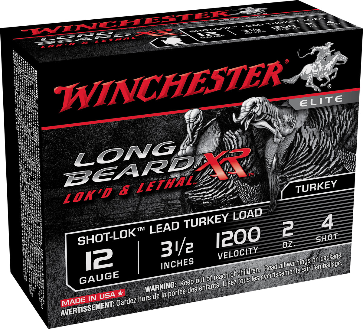 Long Beard XR 12 ga. 3 1/2 in.2 oz. #4 Turkey Shotgun Shells