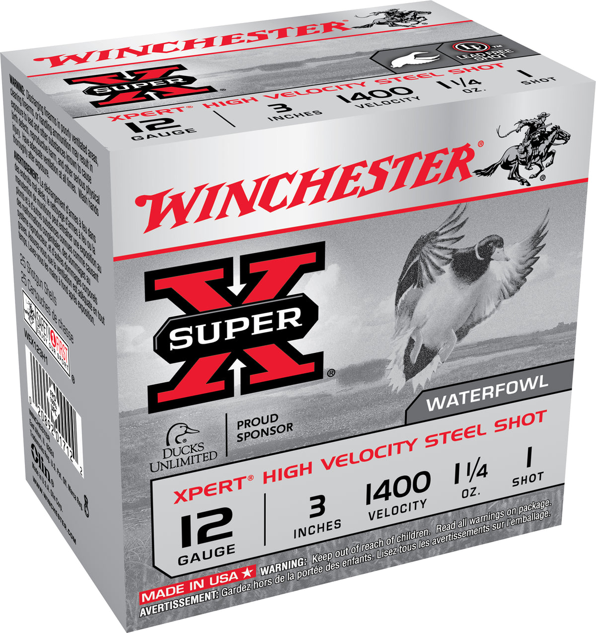 Xpert Hivel Steel Shot 12 ga. 3 in. 1-1/4, 1 Non-Toxic Waterfowl Shotgun Shells