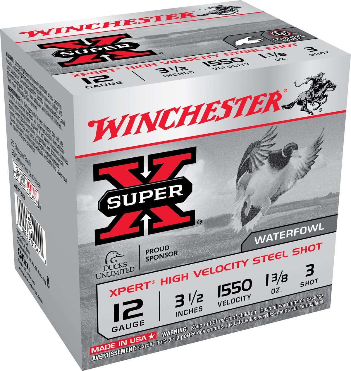 Xpert Hivel Steel Shot 12 3-1/2, 1-3/8 3 Non-Toxic Waterfowl Shotgun Shells