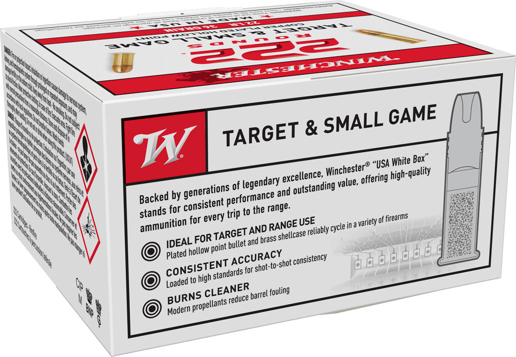 Target & Small Game .22 LR cal Rimfire Cartridges - 36 gr - 222/Box