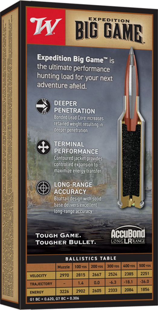 Expedition Big Game 6.8 Western cal Centrefire Rifle Cartridges - 165 gr - 20/Box