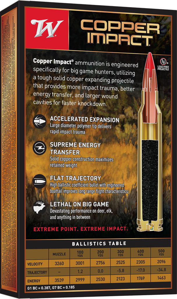 Copper Impact .300 WIN MAG cal Centrefire Rifle Cartridges - 150 gr - 20/Box