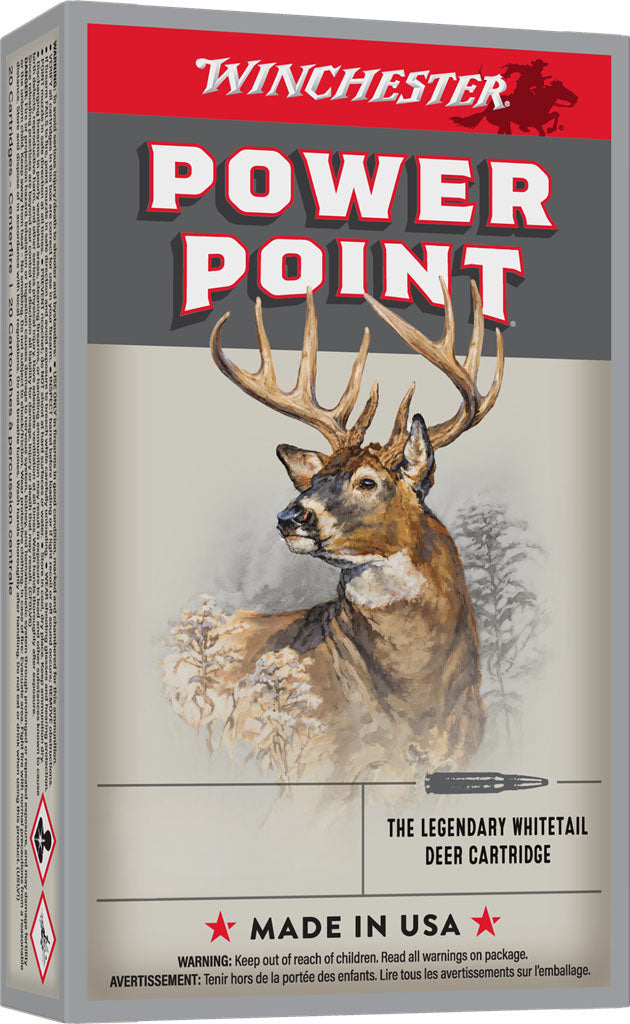 Power-Point 7 mm-08 REM cal. Centrefire Rifle Cartridges - 140 gr - 20/Box