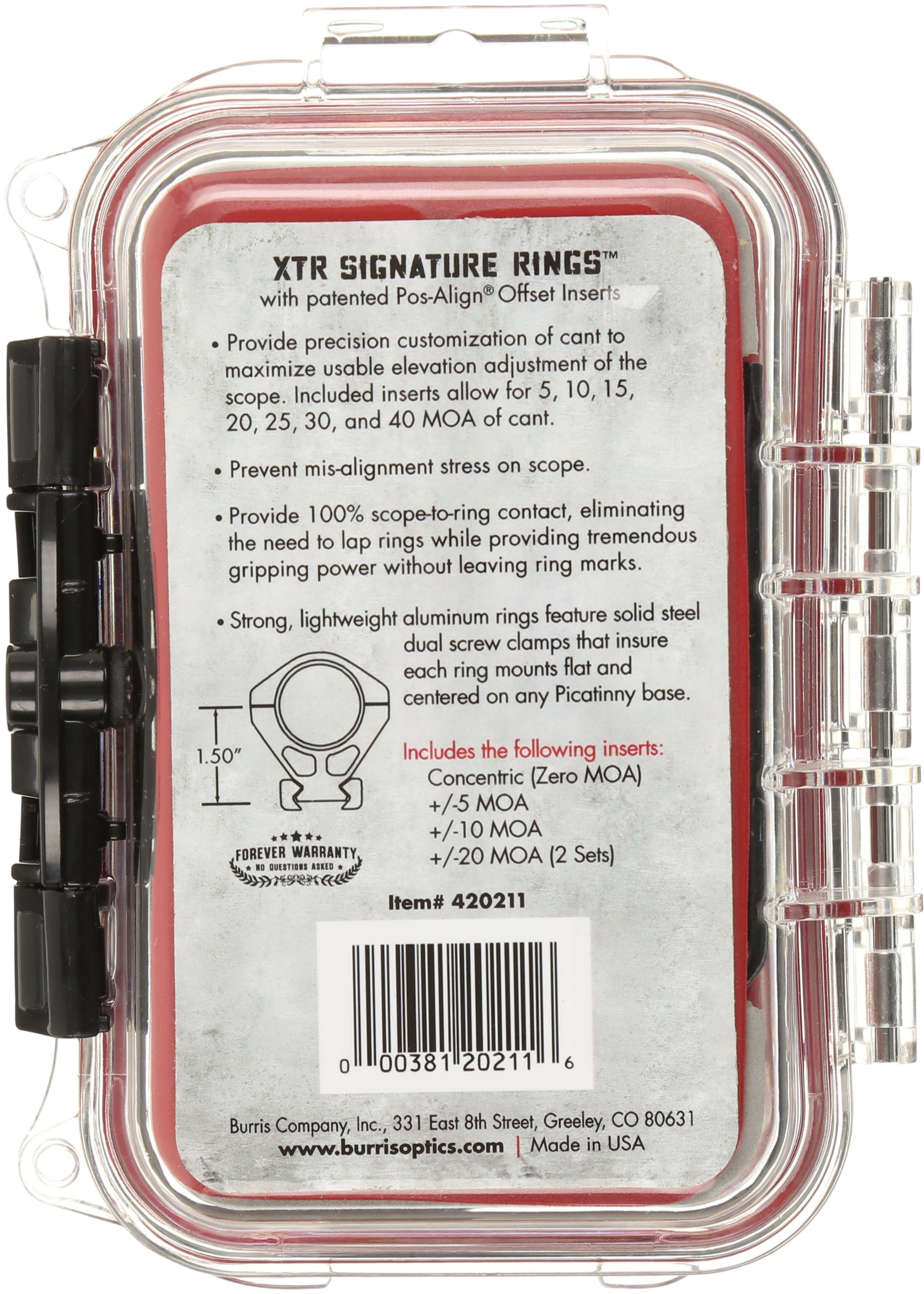 Extrem Tactical Scope Rings - High - Matte - 1 1/2 in.