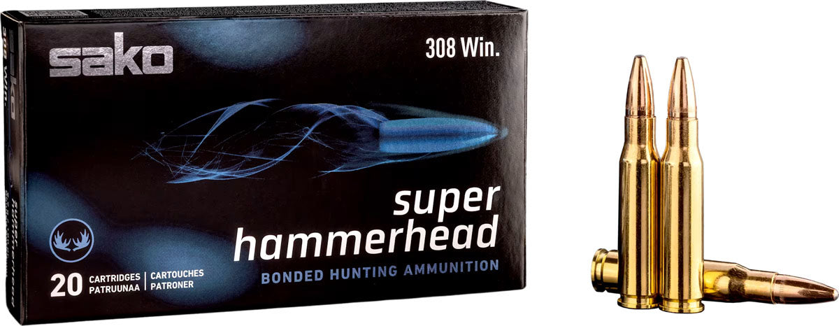Super Hammerhead .308 WIN cal Cartridges - 180 gr - 20/Box