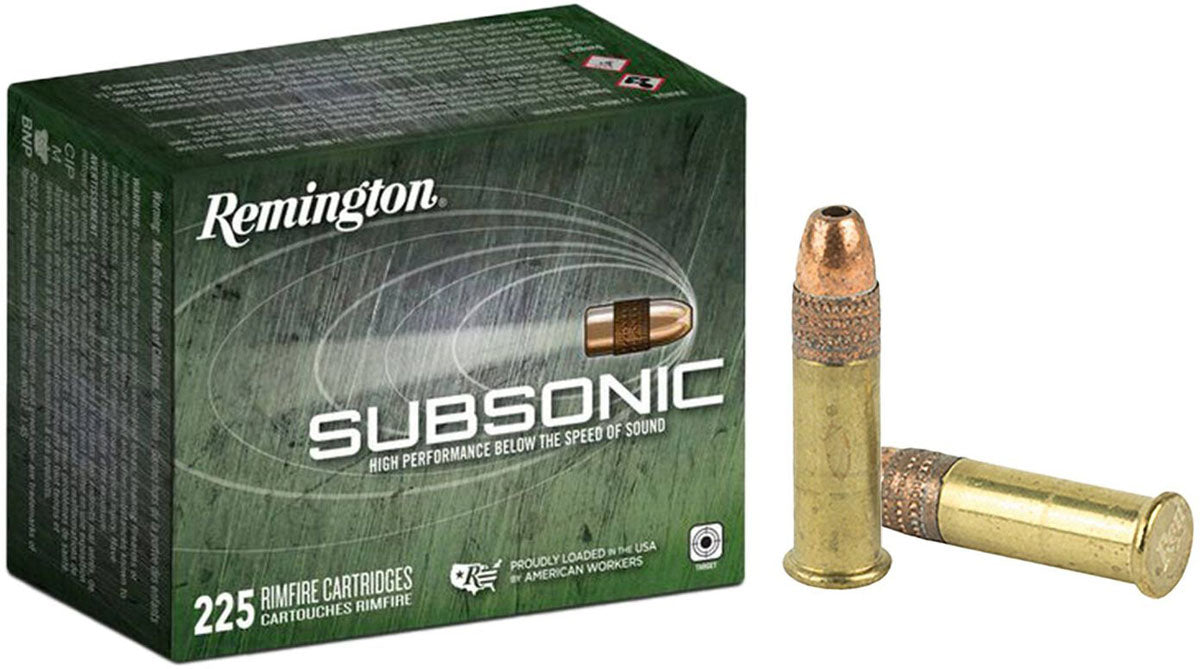 Subsonic .22 LR cal Rimfire Cartridges - 40 gr - 225/Box