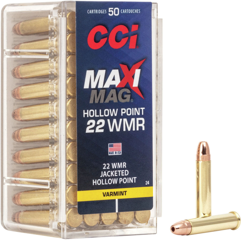 Maxi-Mag HP 22 WMR cal Rimfire Ammunition - 40 gr - 50/Box