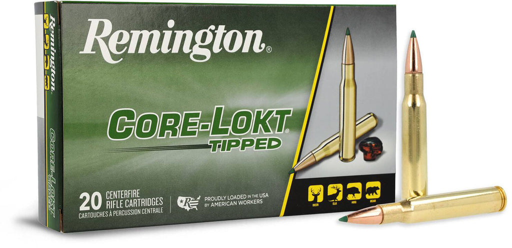 Core-Lokt Tipped .30-06 SPRG cal Centrefire Rifle Cartridges - 180 gr - 20/Box
