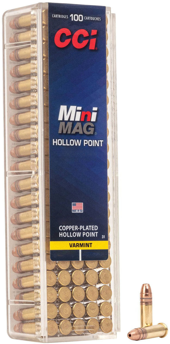 Mini-Mag HP .22 LR cal Rimfire Cartridges - 36 gr - 100/Box