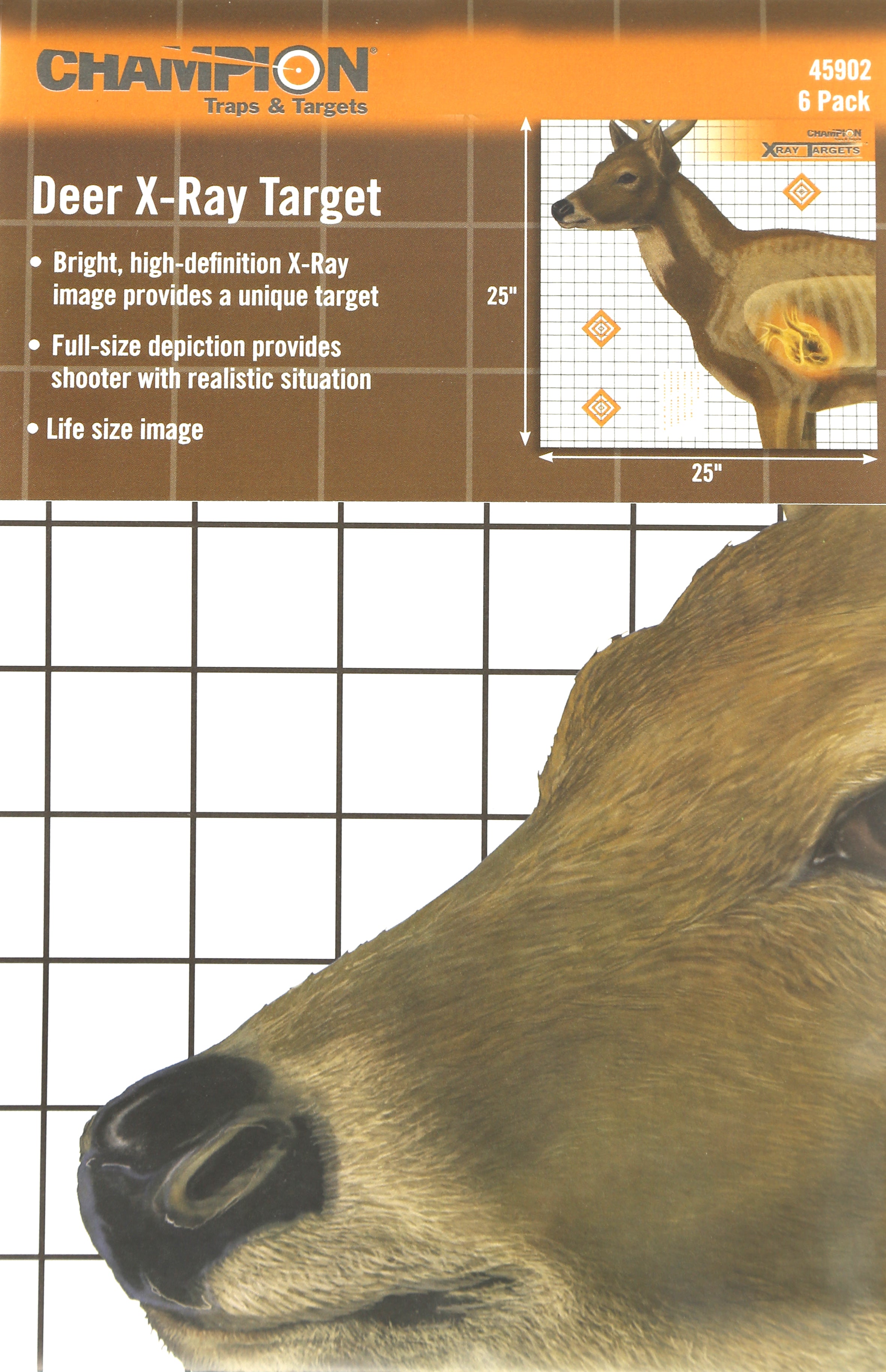 XRAY Paper Targets - 6 Pack
