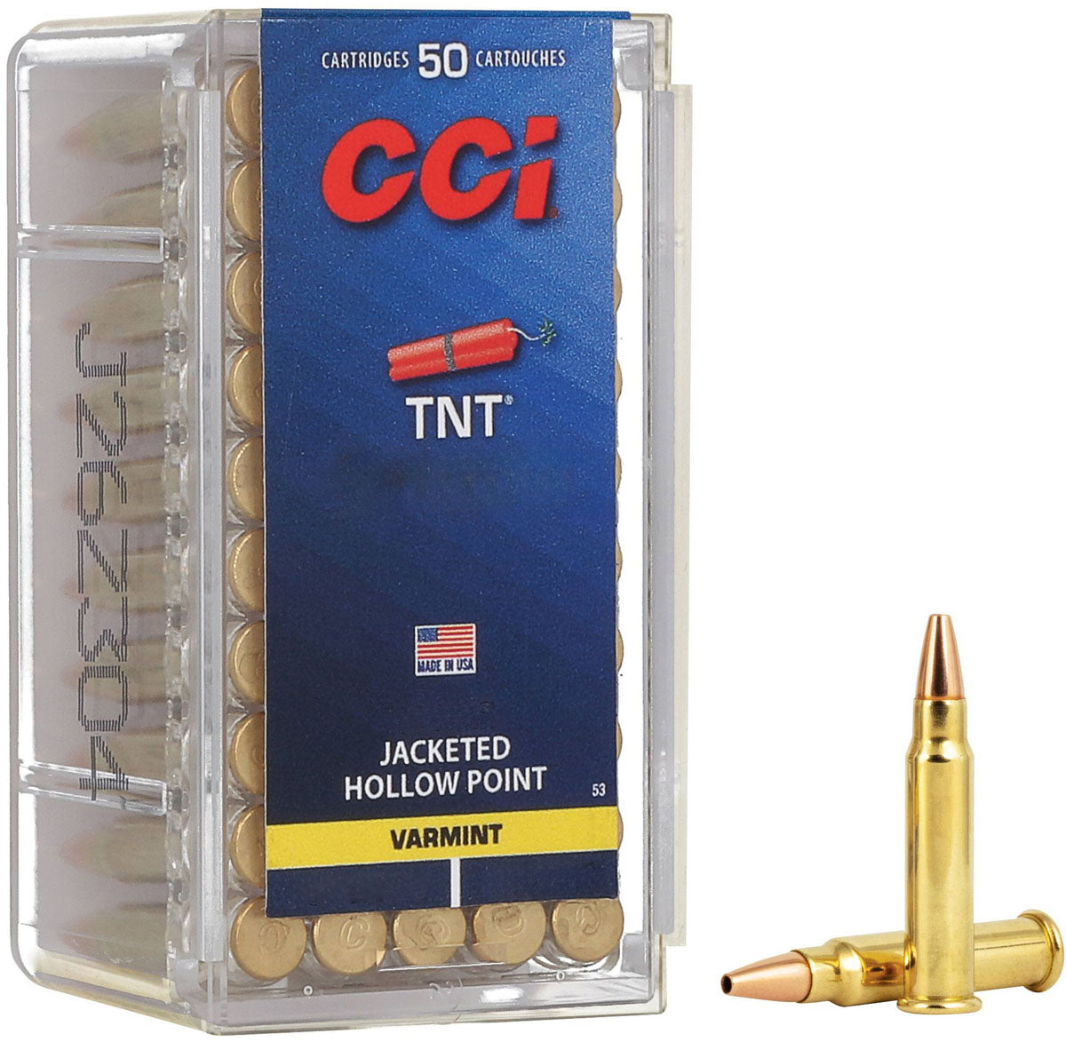 TNT .17 HMR cal Rimfire Cartridges - 17 gr - 50/Box