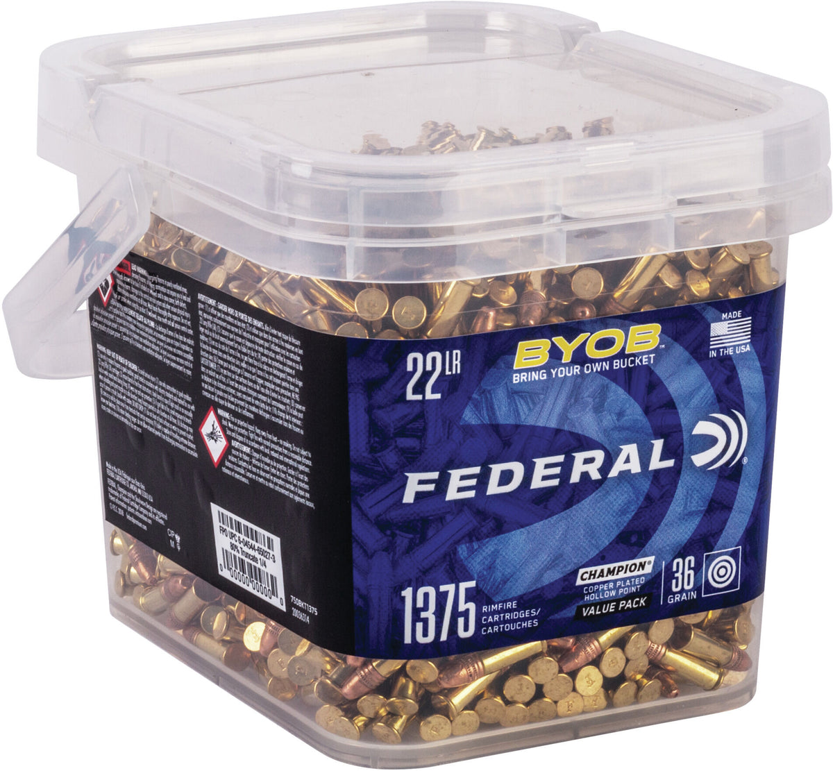 22Lr 36 gr Cphp 1375Ct Cartridge - 1375/Box