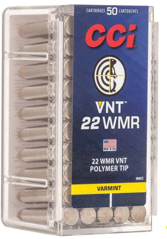 VNT .22 WMR cal Rimfire Cartridges - 30 gr - 50/Box