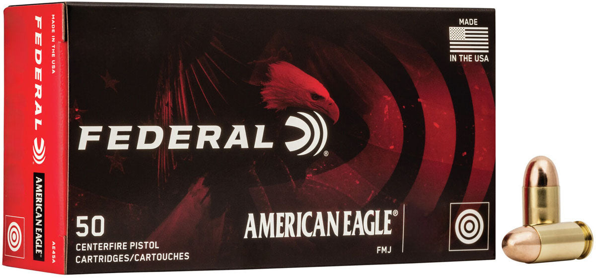 American Eagle .45 AUTO cal Ammunition - 230 gr - 50/Box