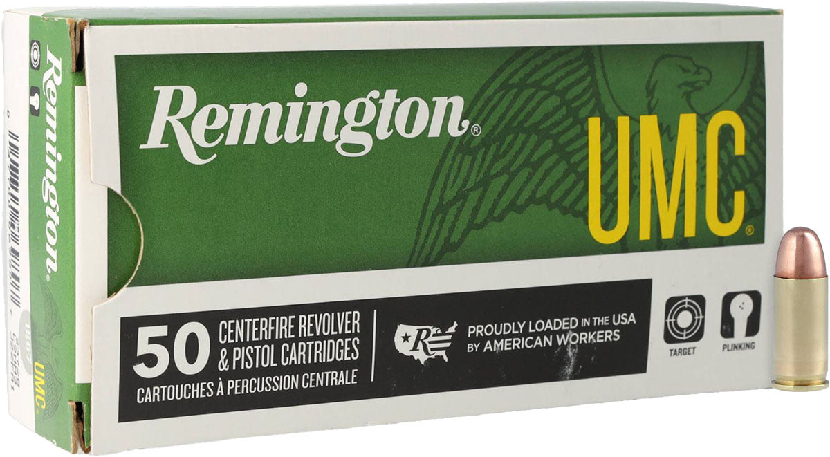 UMC 9 mm LUGER cal Centrefire Handgun Cartridges - 115 gr - 50/Box