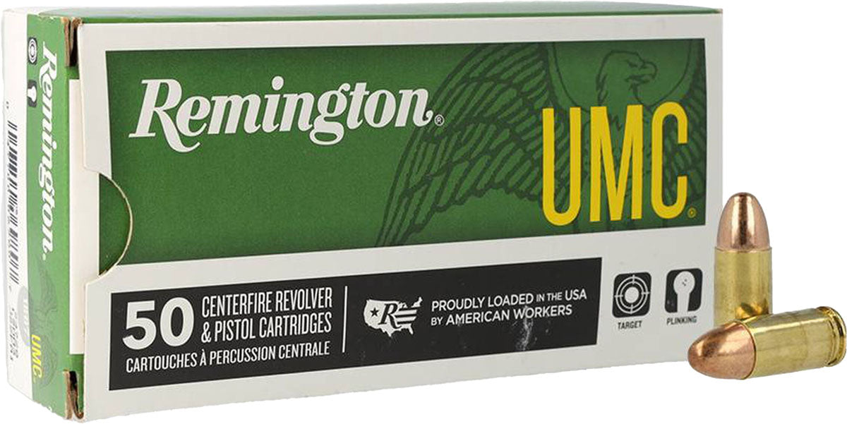 UMC 9 mm LUGER cal Centrefire Handgun Cartridges - 115 gr - 50/Box