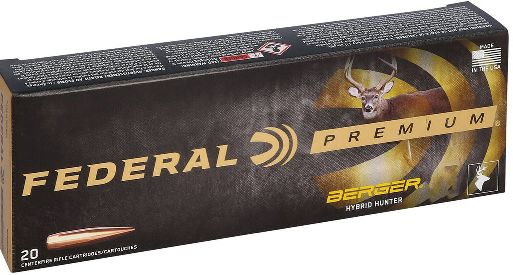Berger Hybrid Hunter .270 WSM cal Centrefire Rifle Cartridges - 140 gr - 20/Box