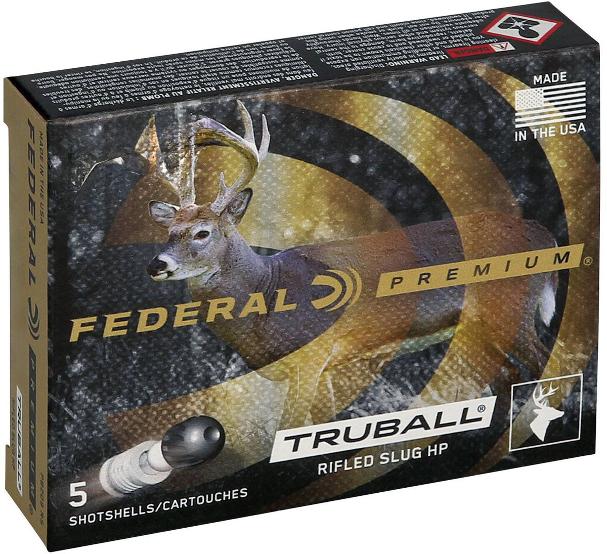 Vital Shok Truball Rifled Slug 20 ga. Shotshell - 3/4 oz. - 5/Box