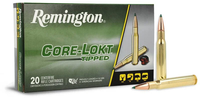 Core-Lokt Tipped .30-06 SPRG cal Centrefire Rifle Cartridges - 165 gr - 20/Box