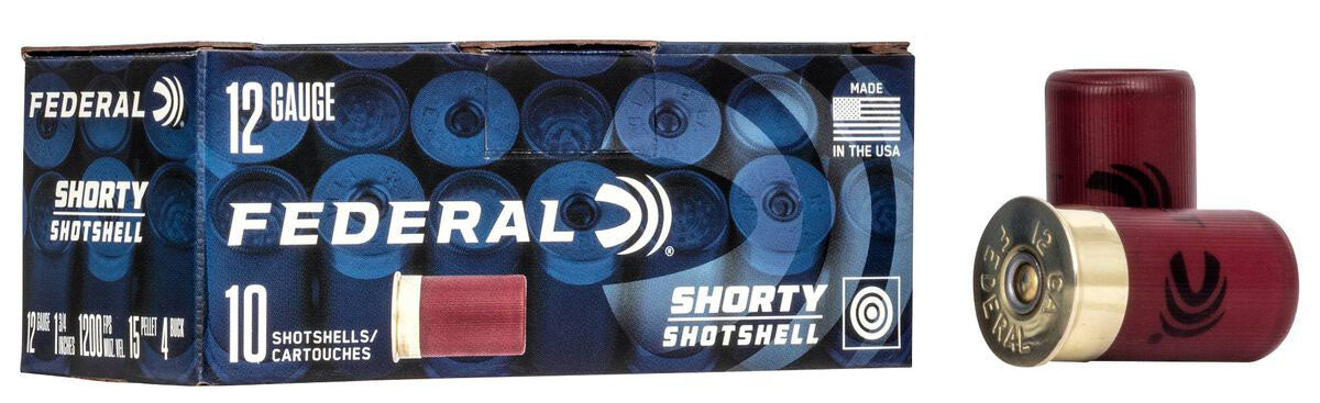 Shorty 12 ga. Shotshells - 1 oz. - #4 - 1 3/4 in. - 10/Box