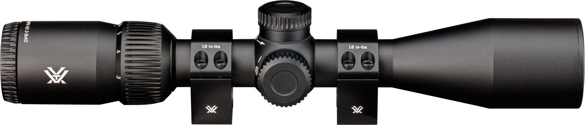 Triumph HD 3-9x 40mm Dead-Hold BDC Risfle Scope with Rings Scope
